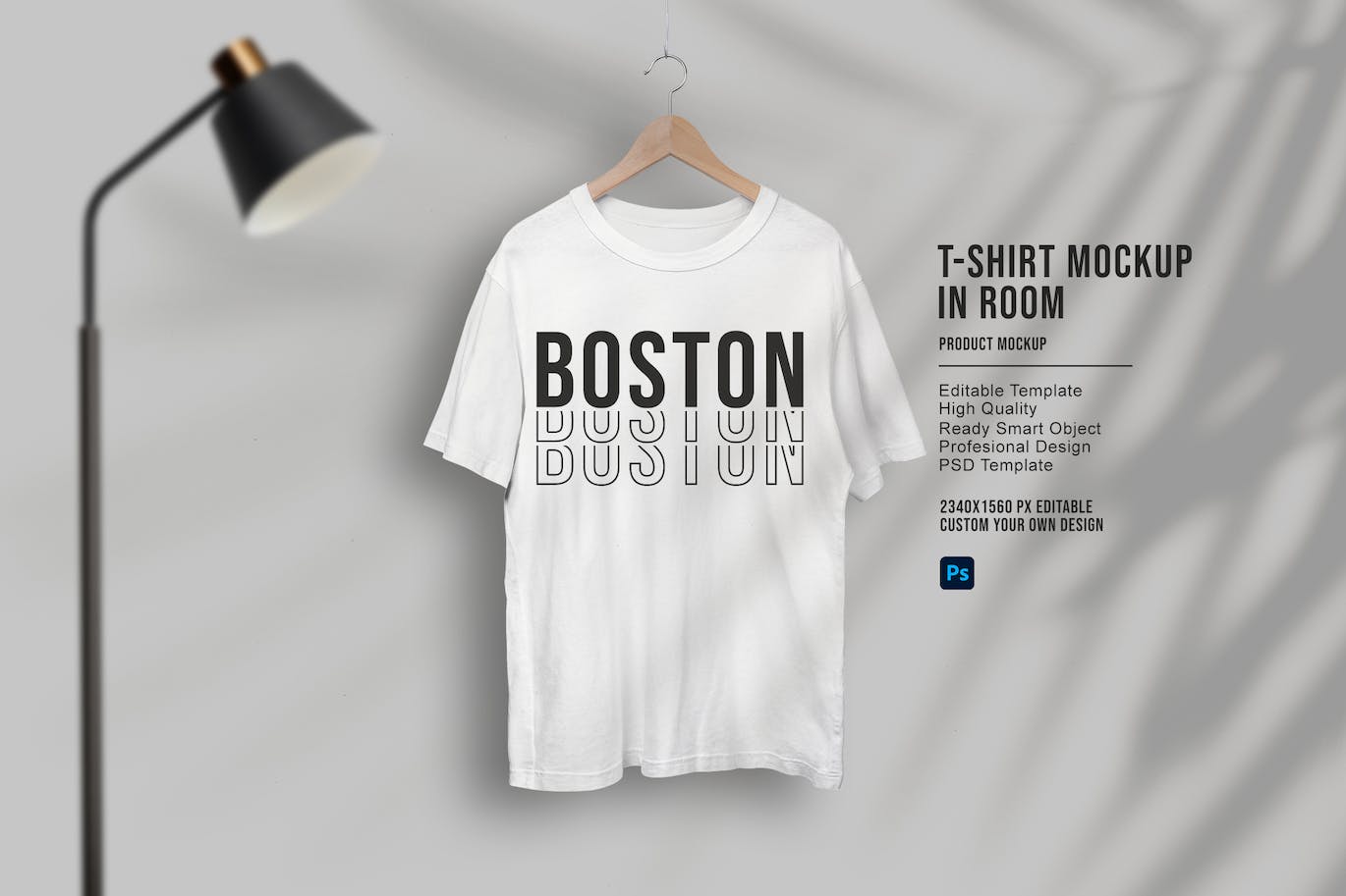 衣架T恤服装样机图 T-Shirt Mockups 样机素材 sucaiwan.com