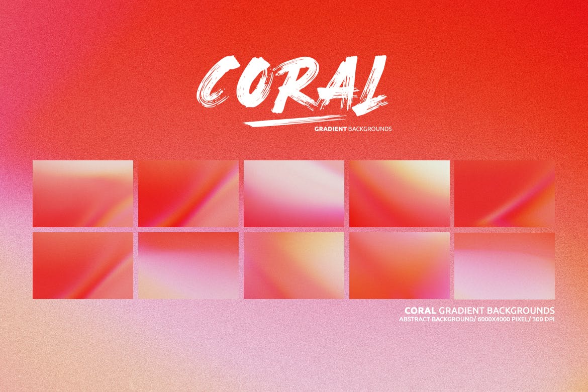 珊瑚色渐变背景 Coral Gradient Backgrounds 图片素材 第3张-素材湾丨精选海外优质设计素材资源 珊瑚色渐变背景 Coral Gradient Backgrounds 图片素材 sucaiwan.com