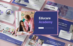 学习教育课件Keynote幻灯片创意模板 Educare – Education Presentation Keynote Template