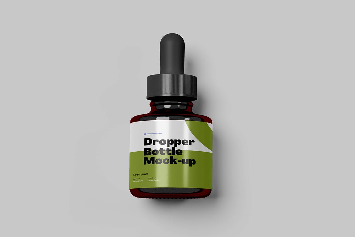 滴管瓶包装设计样机图v2 Dropper Bottle Mock-up v.2 样机素材 sucaiwan.com