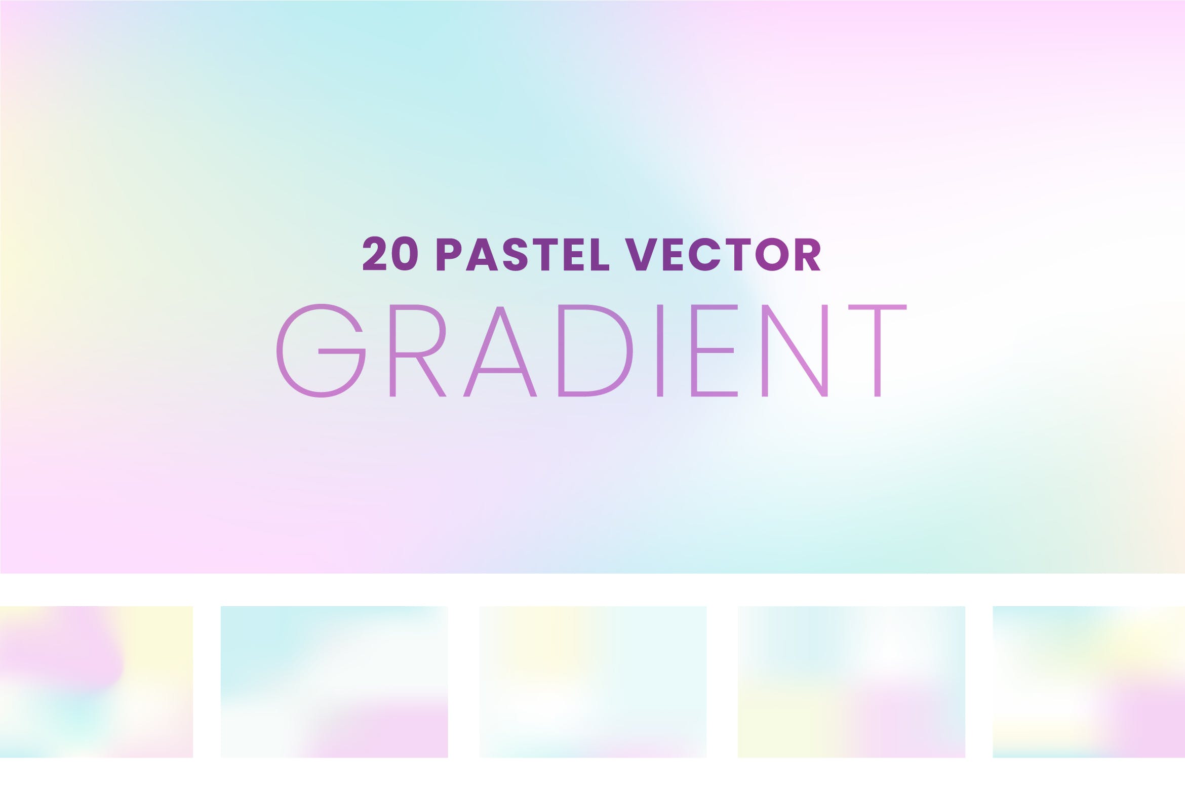 淡粉渐变背景设计素材 Pale Pastel Gradient Background Design 图片素材 sucaiwan.com