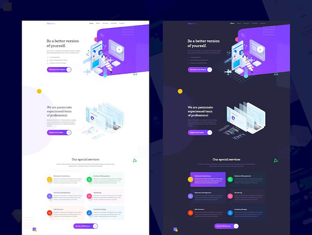统一机构网站UI模板 APP UI sucaiwan.com