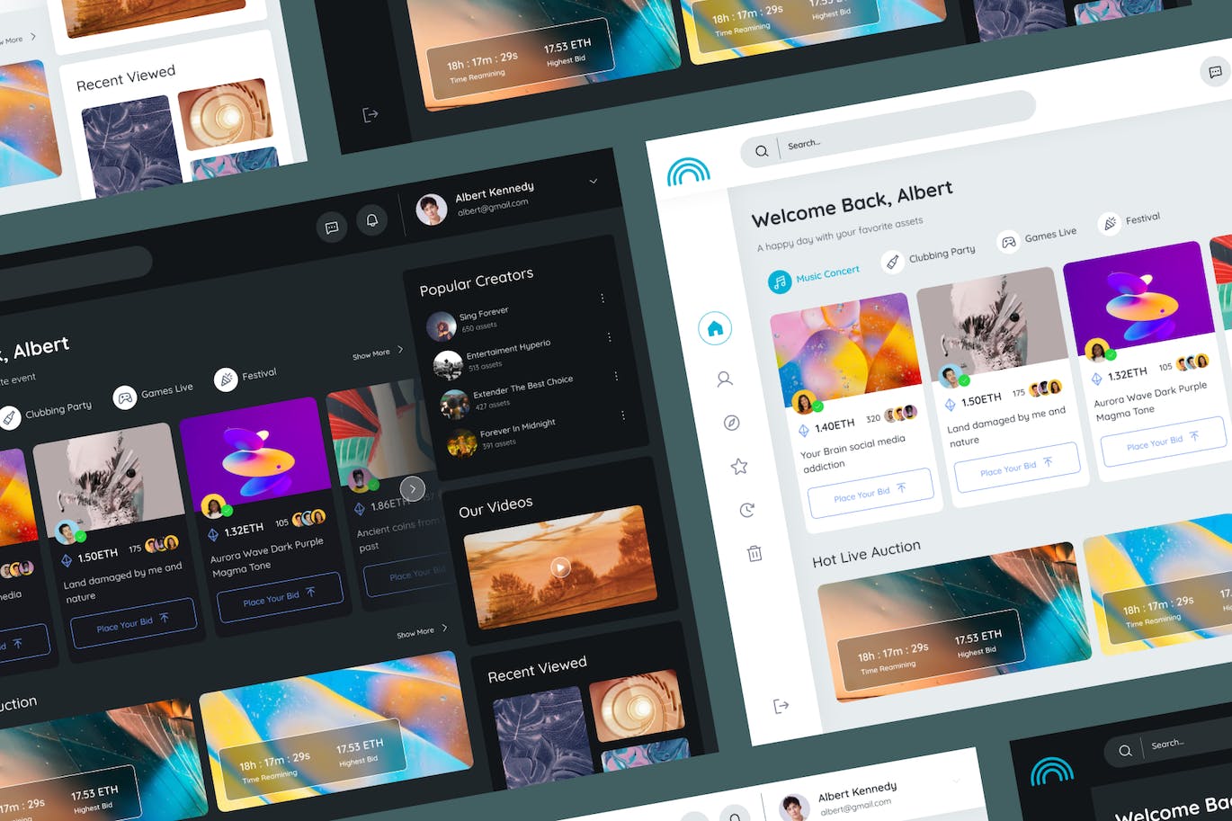 NFT市场网站仪表盘设计模板 Bucklaps – NFT Marketplace Dashboard APP UI sucaiwan.com