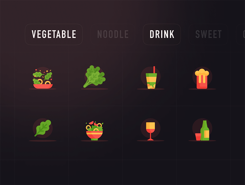 食物彩色图标素材包 图标素材 sucaiwan.com