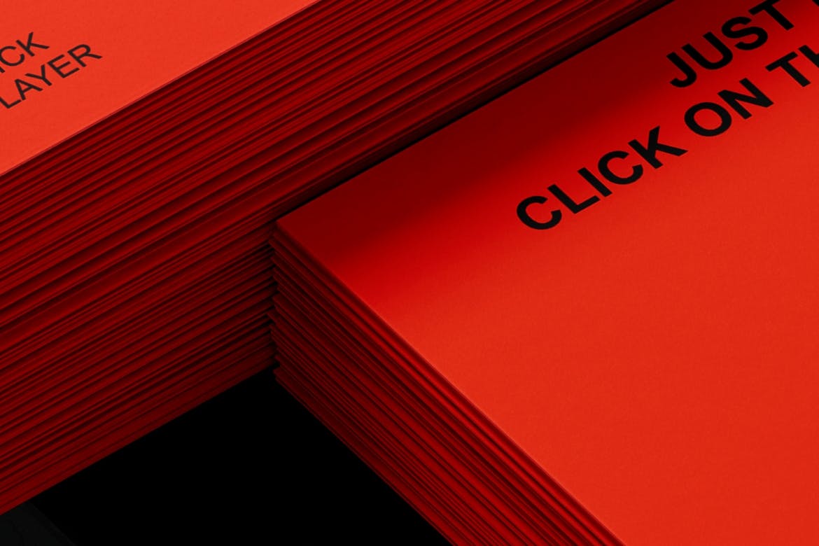 堆叠艺术名片效果图样机psd模板 Business Card Mockup 样机素材 sucaiwan.com