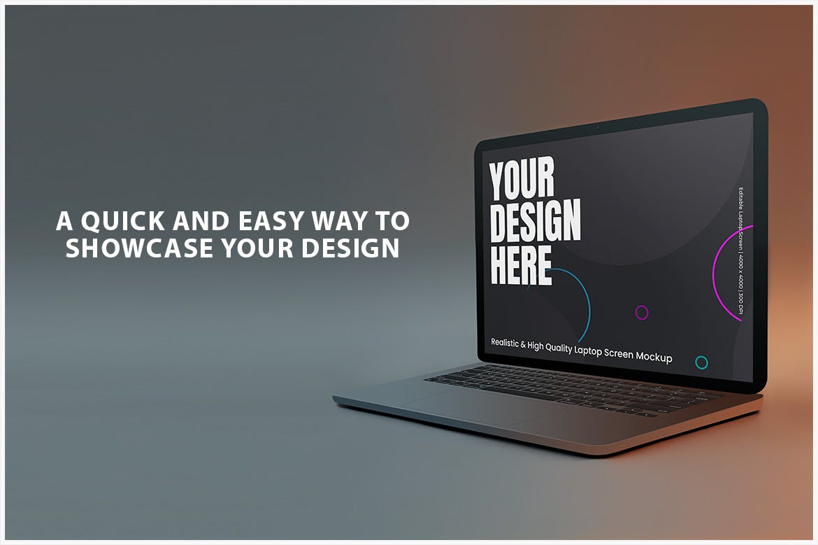 笔记本电脑网站UI展示样机 Laptop Mockup 样机素材 sucaiwan.com