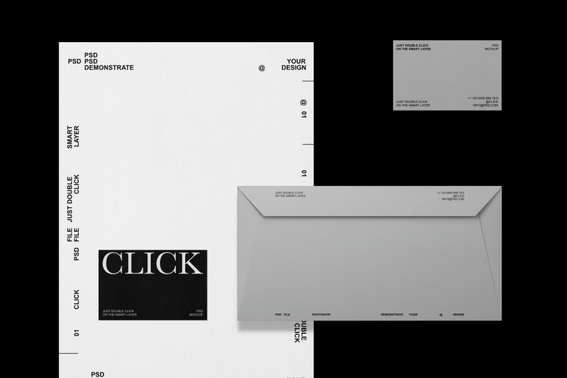 企业文具VI品牌形象样机套装 Brand Identity Mockup Set 样机素材 sucaiwan.com