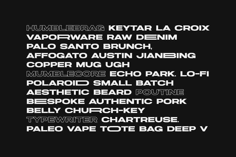 Joyride可变宽度无衬线英文字体 设计素材 sucaiwan.com