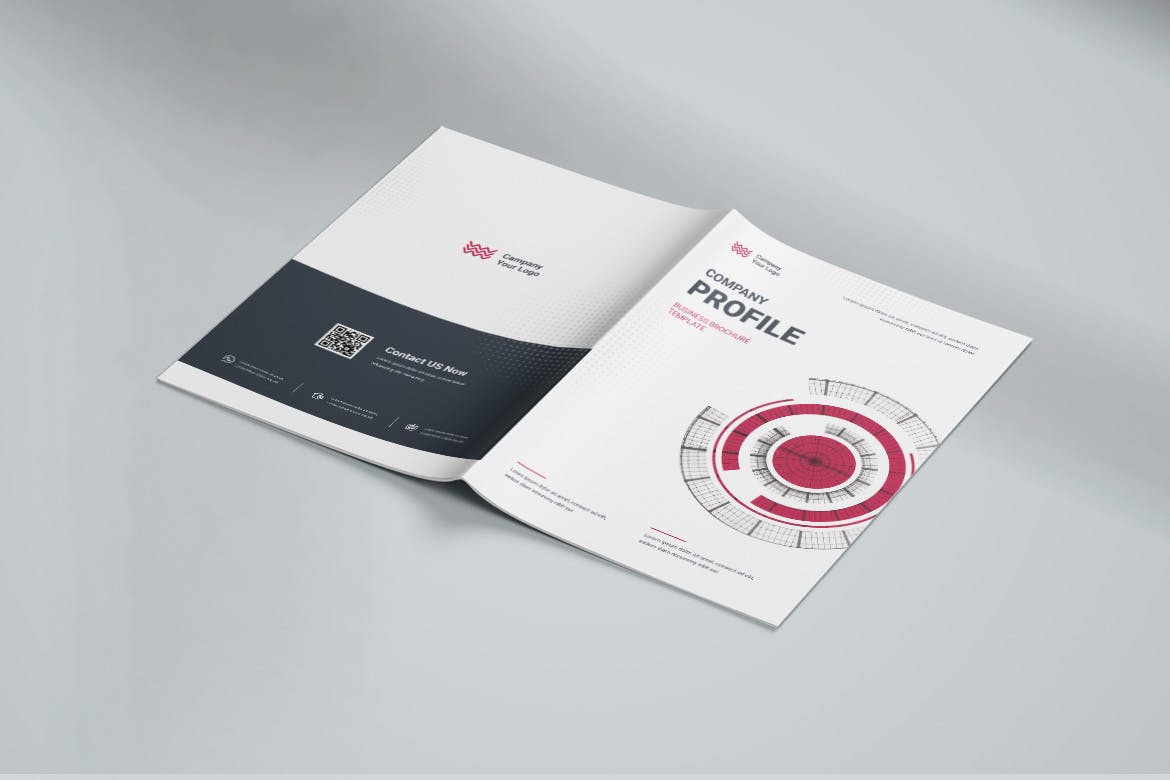 公司简介宣传杂志模板 Company Profile 幻灯图表 sucaiwan.com