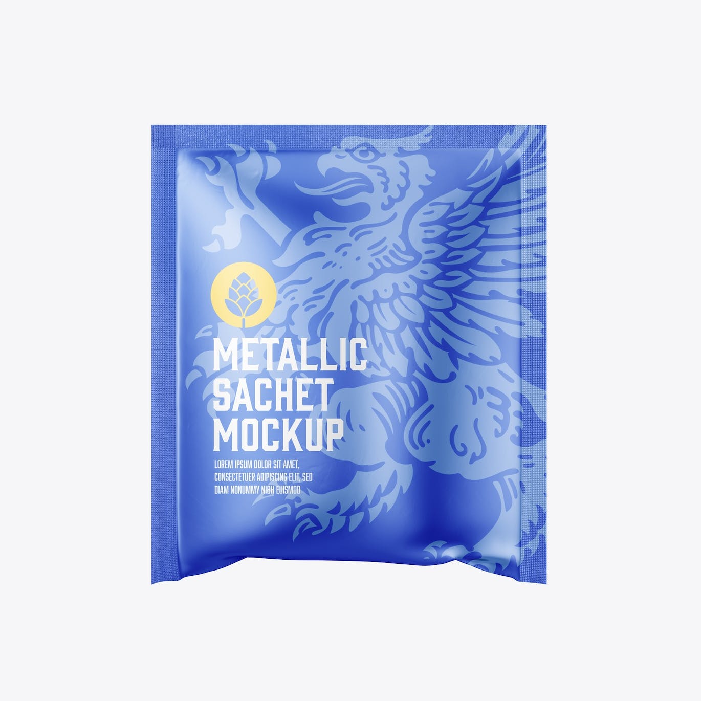 金属材质包装袋设计样机图 Metallic Sachet Mockup 样机素材 sucaiwan.com