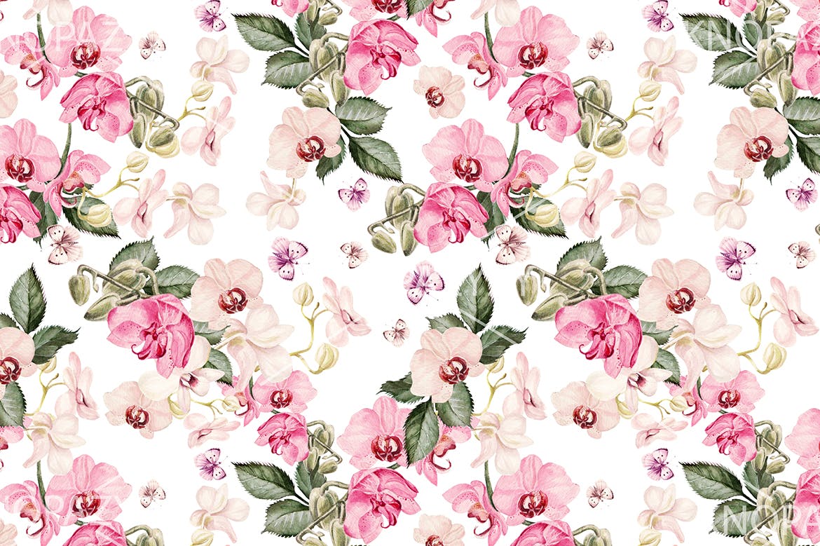 10个手绘水彩图案背景素材 10 Hand Drawn Watercolor Pattern 图片素材 sucaiwan.com