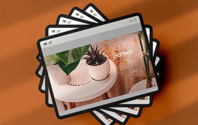 App UI设计展示平板电脑样机psd模板v3 Tablet for Application UI Designs Mockup