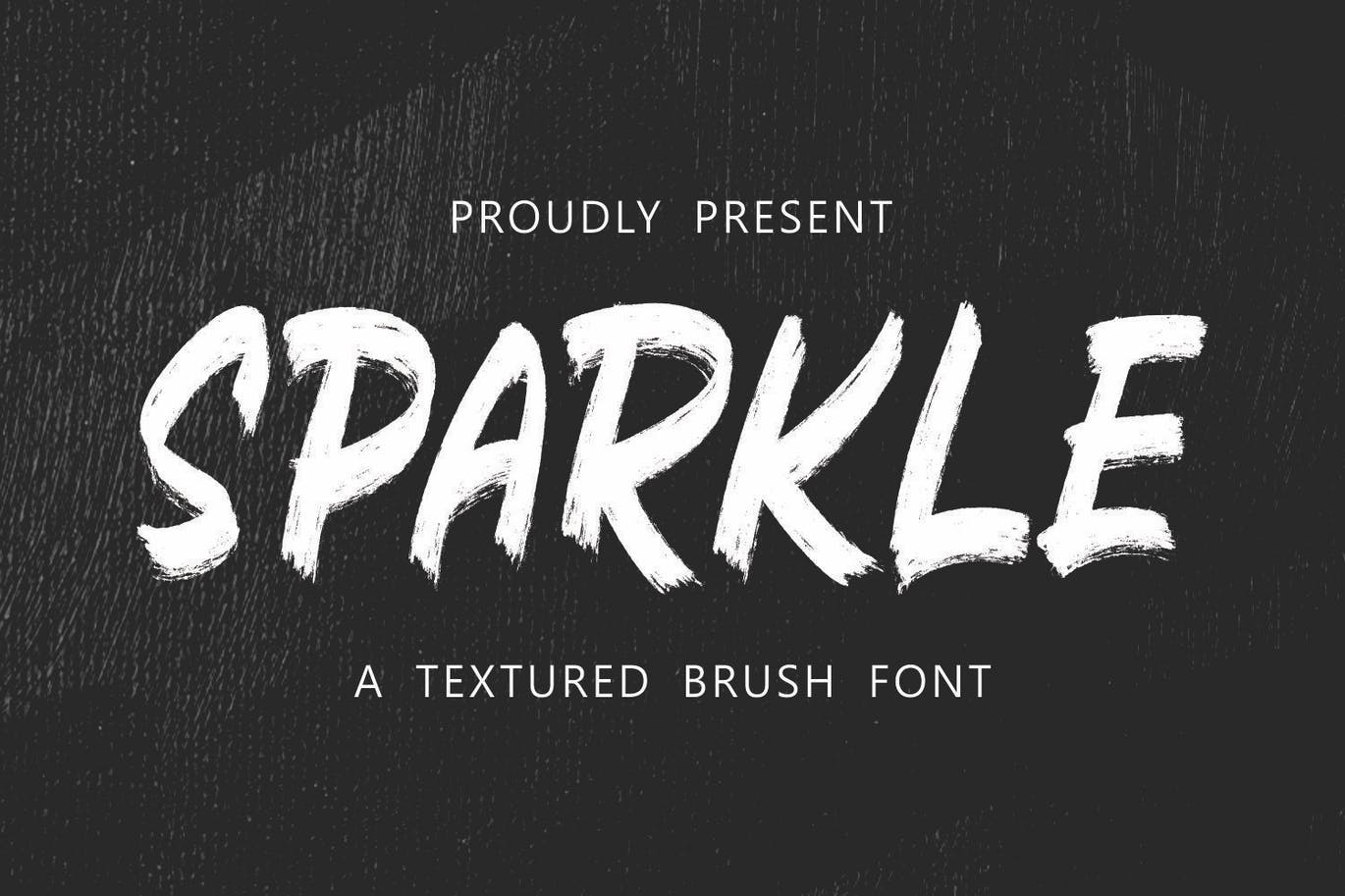 时尚设计纹理笔刷字体 Sparkle – Textured Brush Font 设计素材 sucaiwan.com