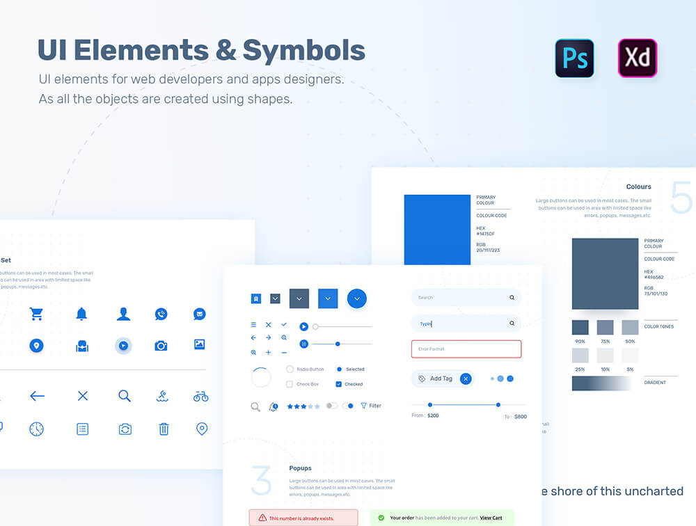 Web界面设计UI元素和符号 APP UI sucaiwan.com