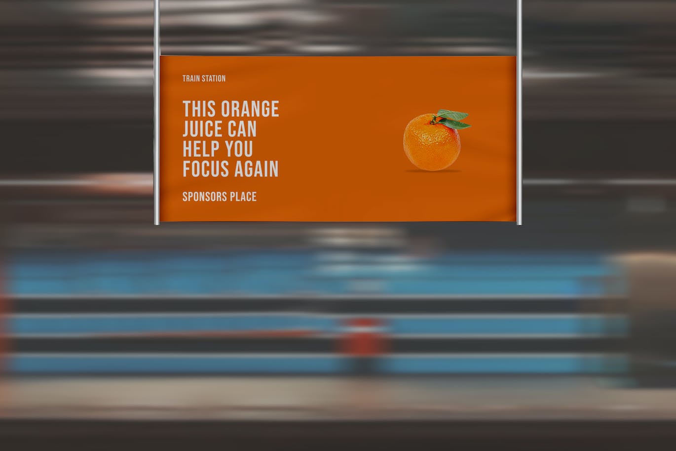 吊挂广告Banner样机图 banner Mockup 样机素材 sucaiwan.com