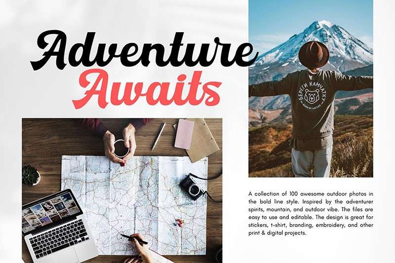 Cunda现代粗线条英文字体，免费可商用 设计素材 sucaiwan.com