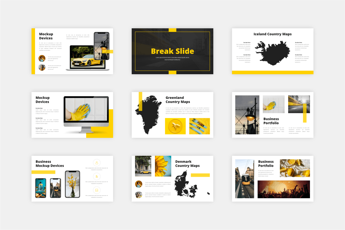 现代多用途Google幻灯片设计模板 Gundala – Modern Multipurpose Google Slides 幻灯图表 sucaiwan.com