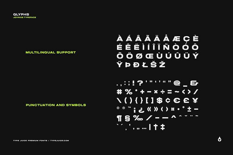 Joyride可变宽度无衬线英文字体 设计素材 sucaiwan.com