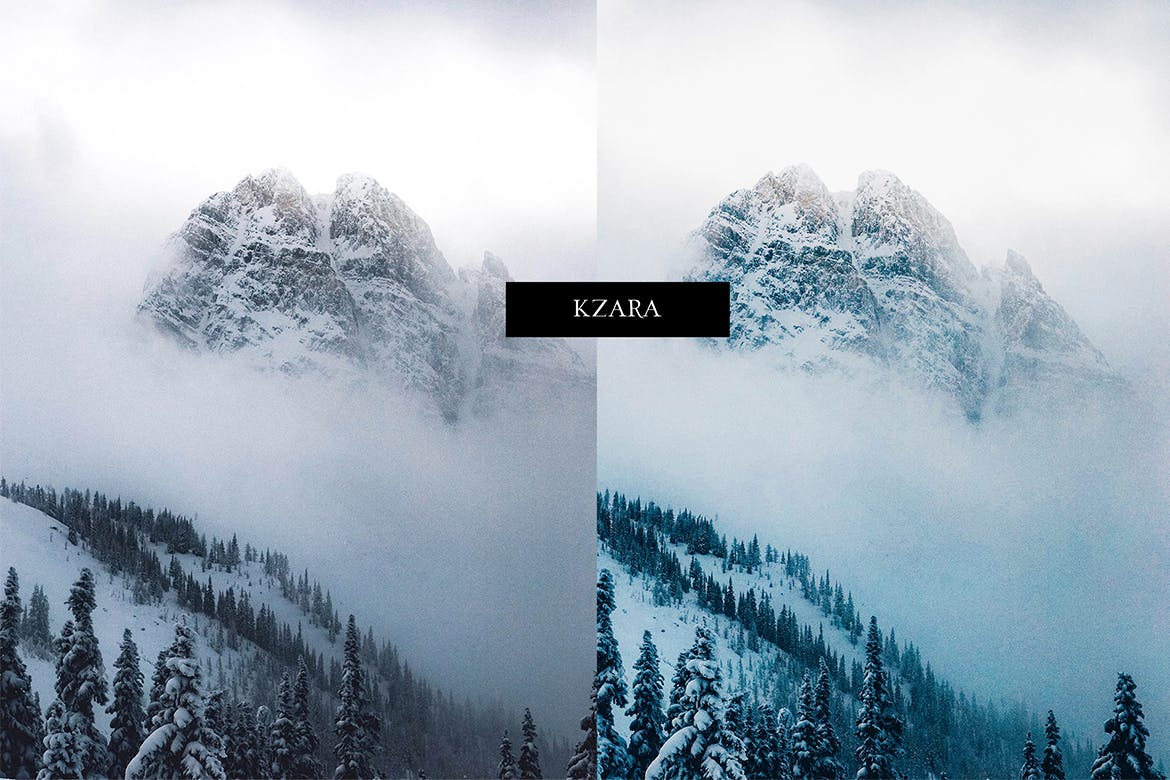 冬季蓝色滤镜照片后期处理lightroom预设 Lightroom Presets – Winter Blues 插件预设 sucaiwan.com