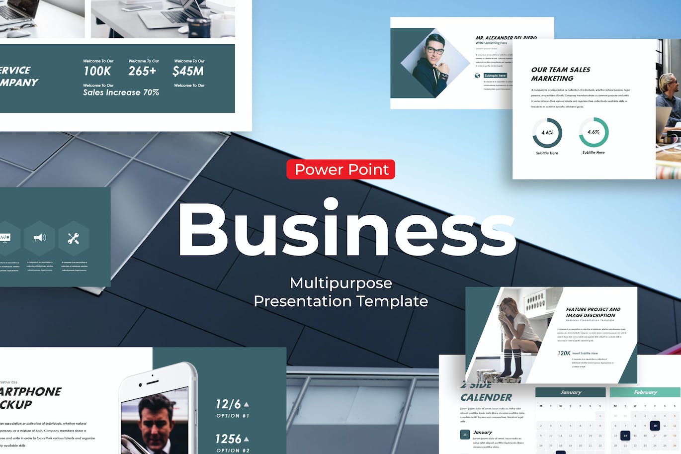 商业计划多用途PPT幻灯片模板下载 Business Plan – PowerPoint Template 幻灯图表 sucaiwan.com