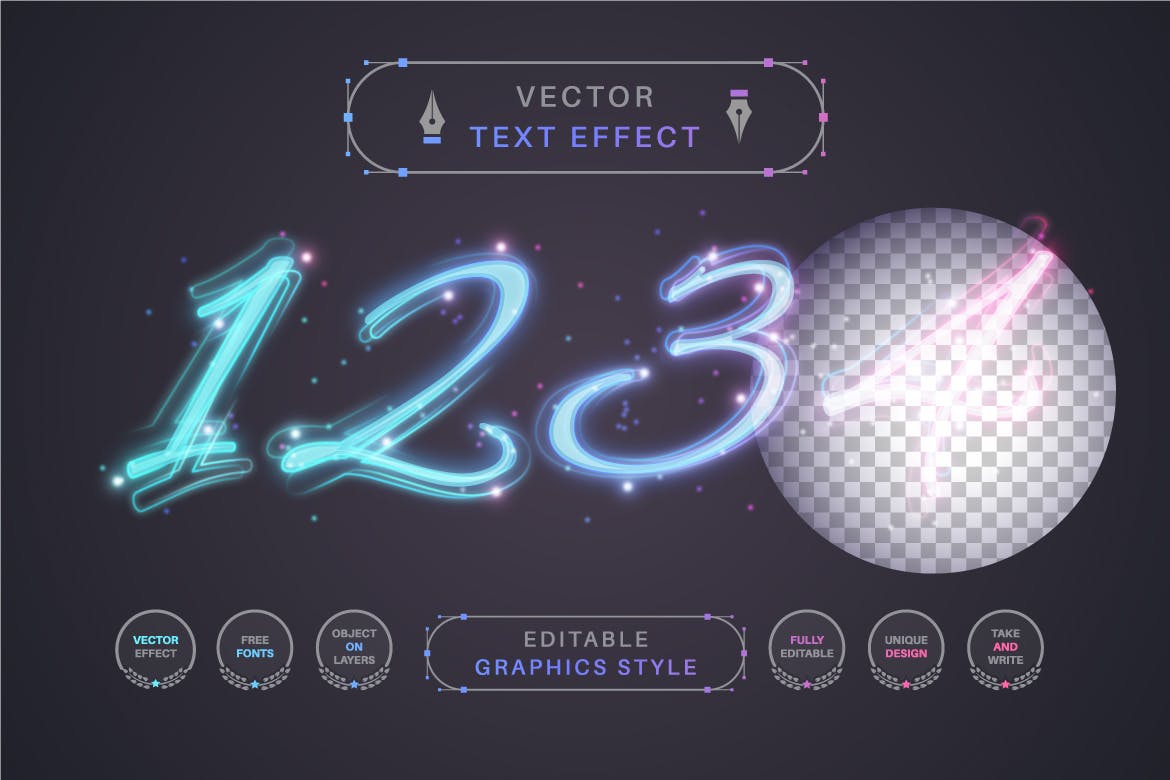 闪光笔划矢量文字效果字体样式 Flash Stroke – Editable Text Effect, Font Style 插件预设 sucaiwan.com