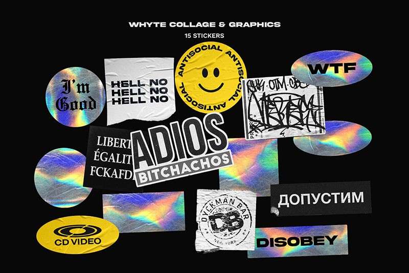 320+黑白雕塑艺术摆件拼贴手帐PNG免抠素材 图片素材 sucaiwan.com