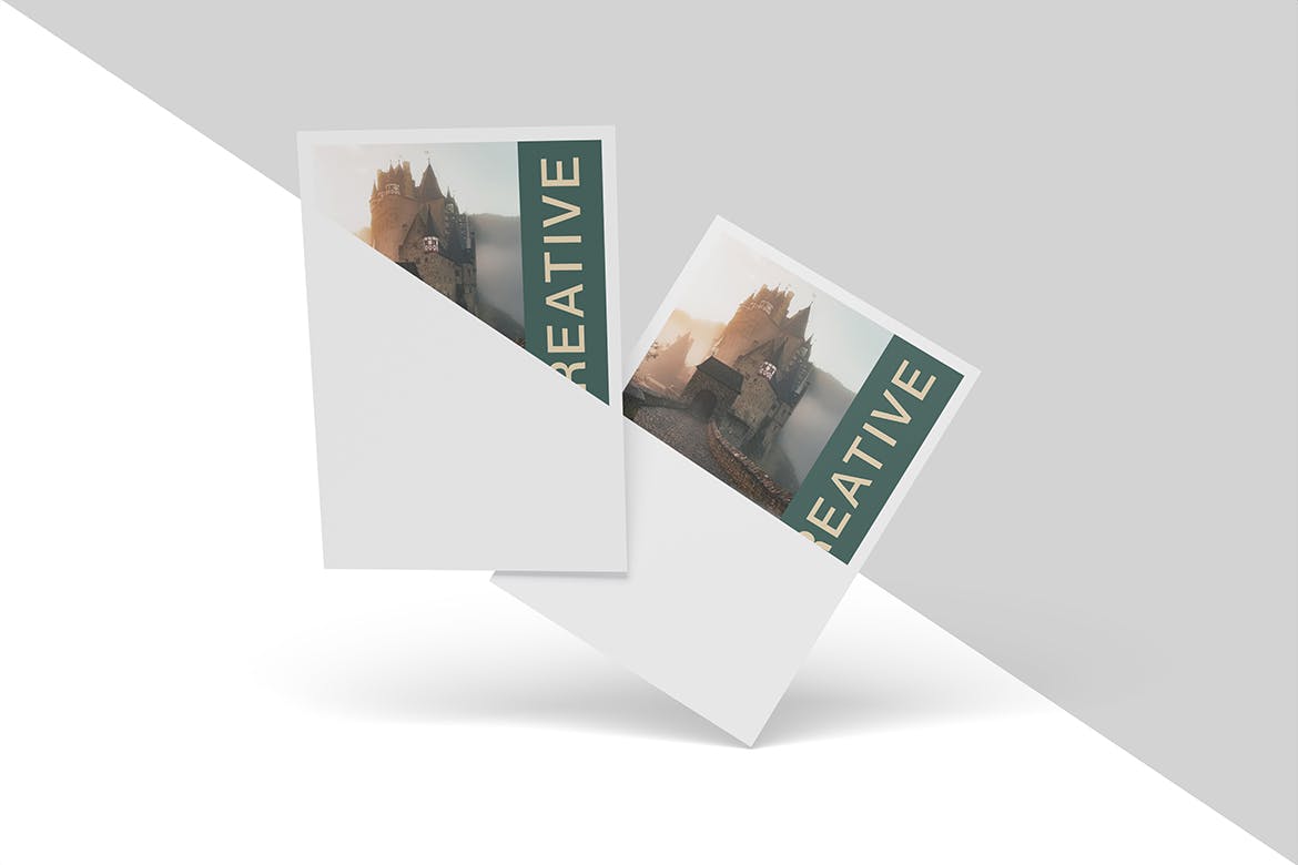A4传单海报样机图psd模板 A4 Flyer Mockup 样机素材 sucaiwan.com