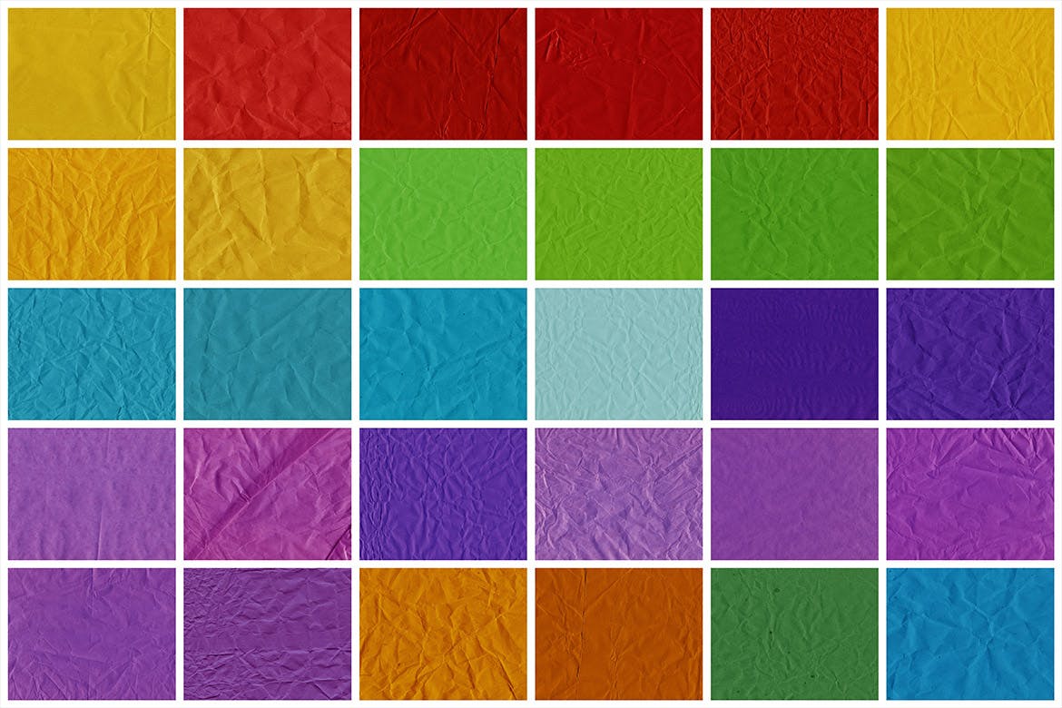 明亮的皱纸张纹理v1 Bright Crumpled Paper Textures 1 图片素材 sucaiwan.com