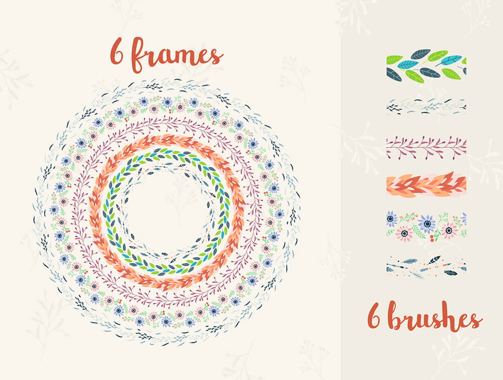 秋季Banner背景图案框架素材 图片素材 sucaiwan.com