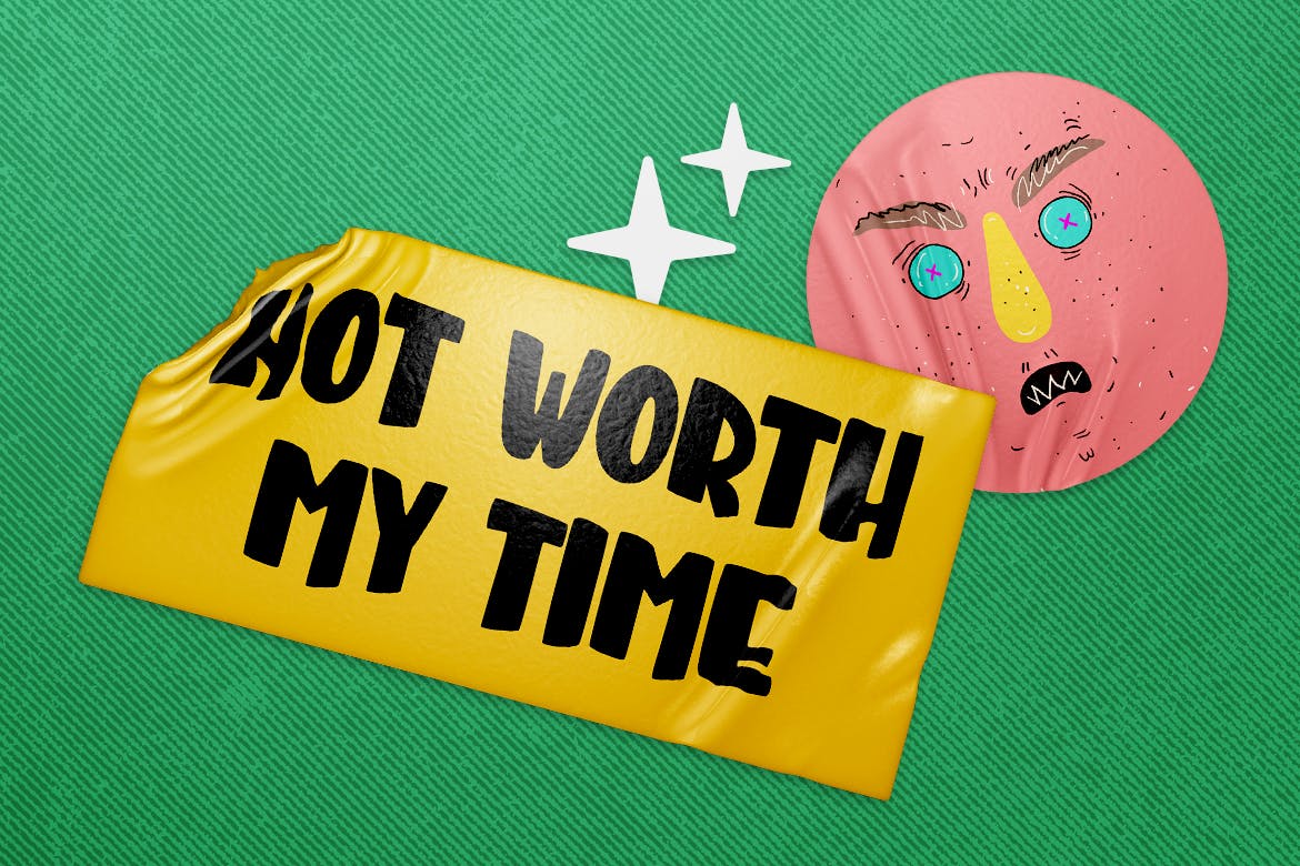 卡通漫画无衬线字体素材 Ding Dong – Comic Display Font 设计素材 sucaiwan.com