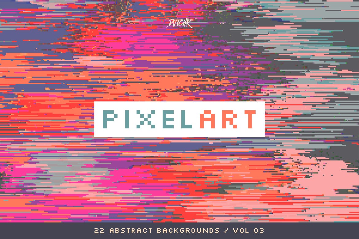 像素艺术抽象彩色背景v3 Pixel Art | Colorful Backgrounds | V. 03 图片素材 sucaiwan.com