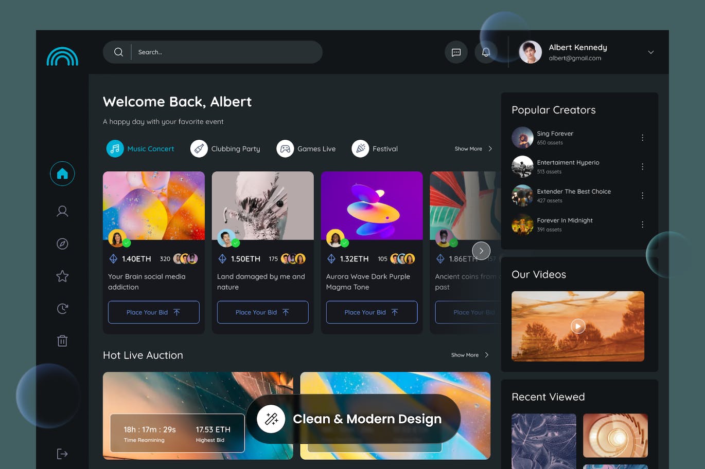 NFT市场网站仪表盘设计模板 Bucklaps – NFT Marketplace Dashboard APP UI sucaiwan.com