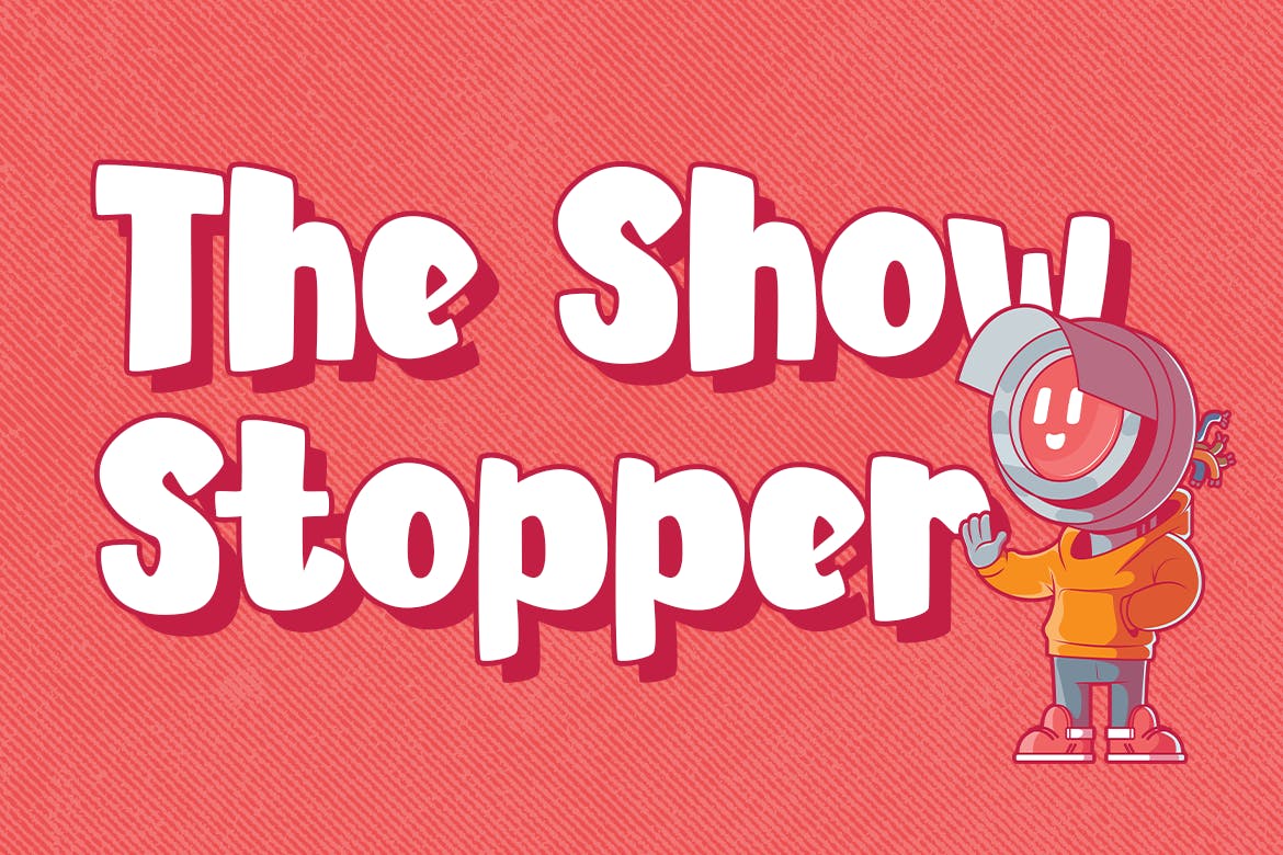 卡通漫画无衬线字体素材 Ding Dong – Comic Display Font 设计素材 sucaiwan.com