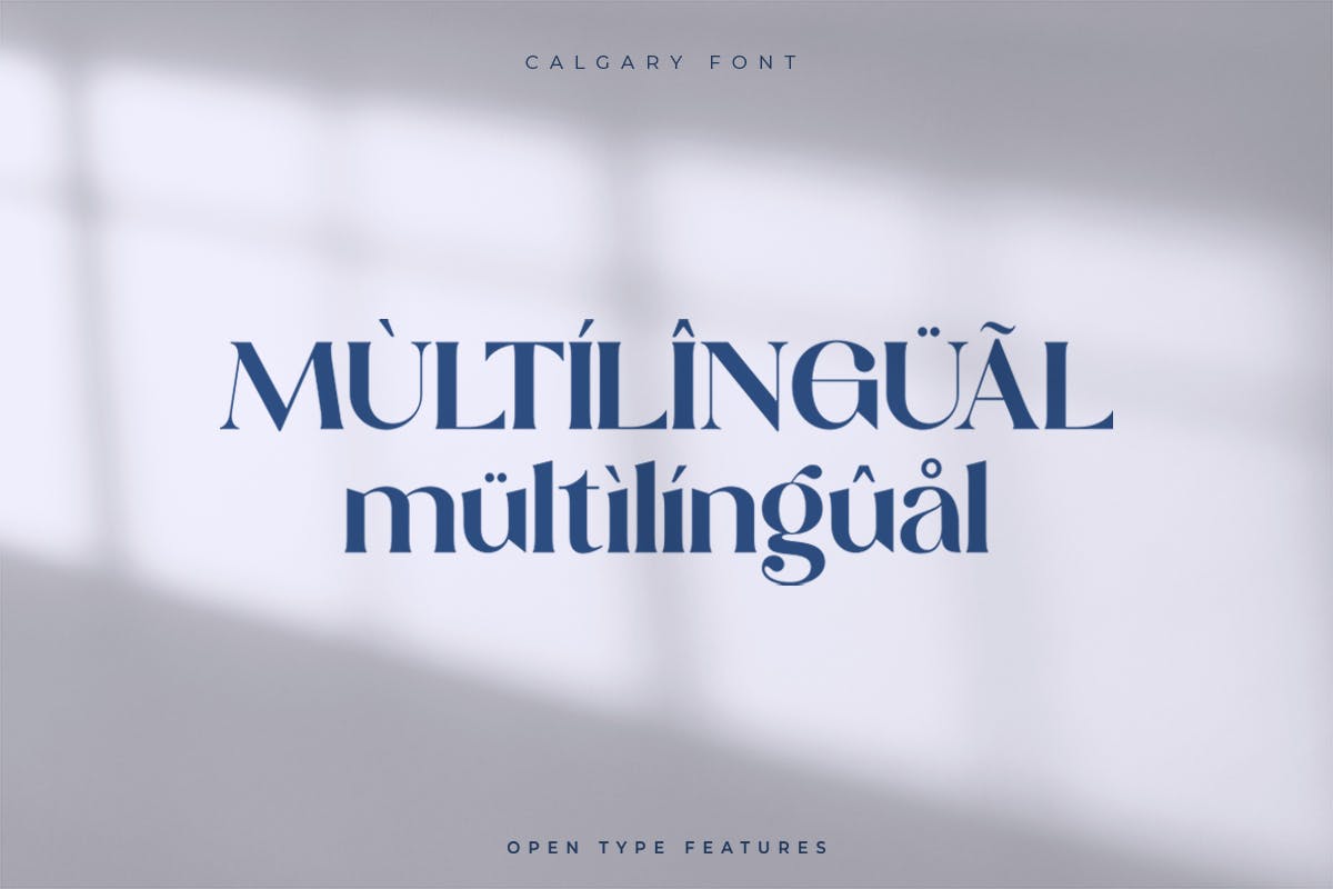 新款时尚衬线字体素材 Calgary | New Stylish Serif Font 设计素材 sucaiwan.com