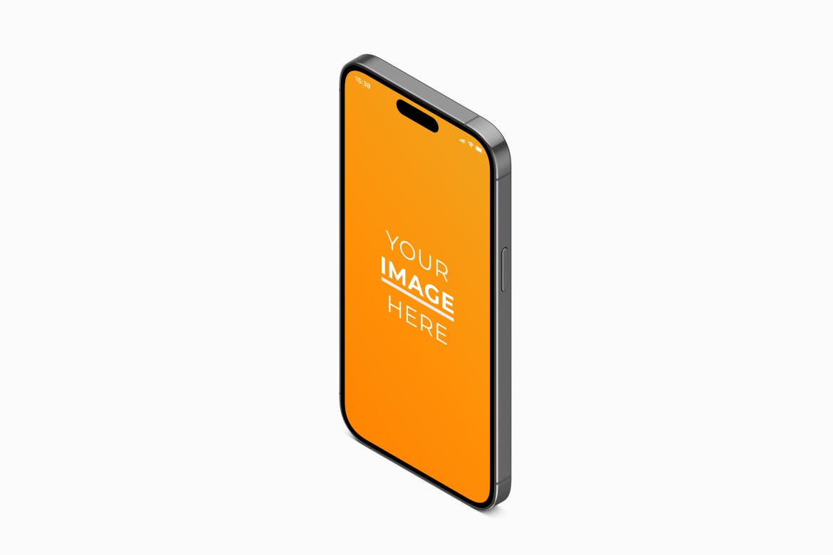 等距视图iPhone 14 Pro手机样机图 Phone 14 Isometric View Mockup Pack 样机素材 sucaiwan.com