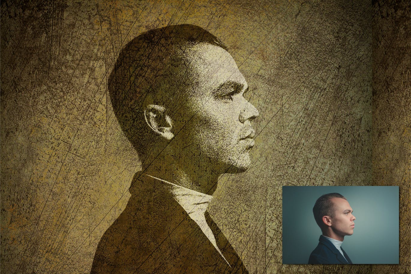 复古旧照片效果PS动作 Vintage Old Effect Photoshop Action 插件预设 sucaiwan.com