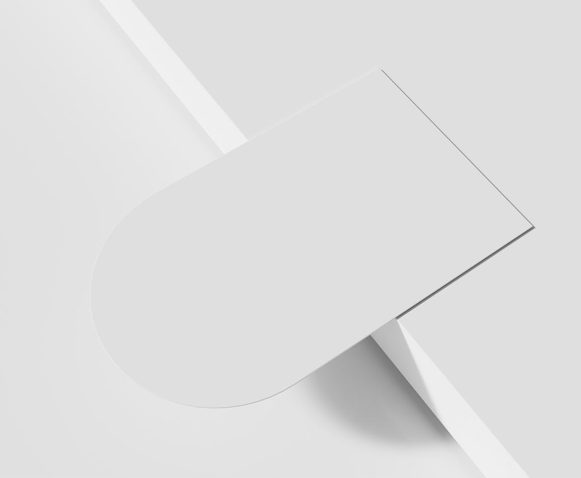 拱形名片展示样机psd模板 Business Card Mockup 样机素材 sucaiwan.com