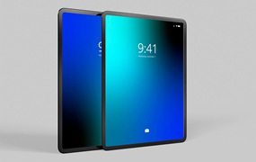 App UI设计展示平板电脑样机psd模板v2 Tablet for Application UI Designs Mockup