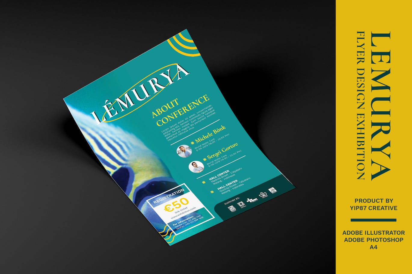 公司会议座谈会海报设计 Conference – Flyer Design 设计素材 sucaiwan.com