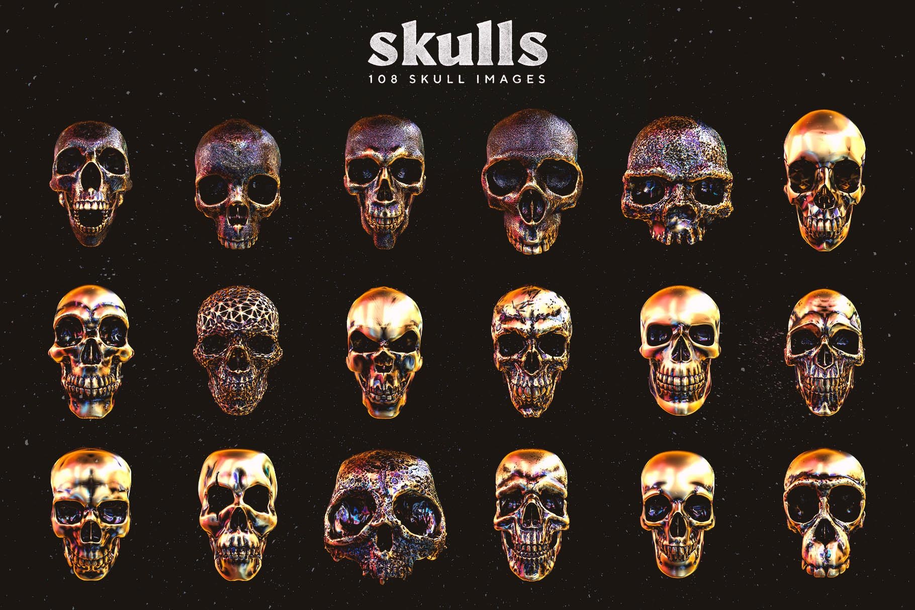 Skulls 108个高分辨率骷髅头骨逼真骨骼金属纹理PNG素材 图片素材 第7张-素材湾丨精选海外优质设计素材资源 Skulls 108个高分辨率骷髅头骨逼真骨骼金属纹理PNG素材 图片素材 sucaiwan.com