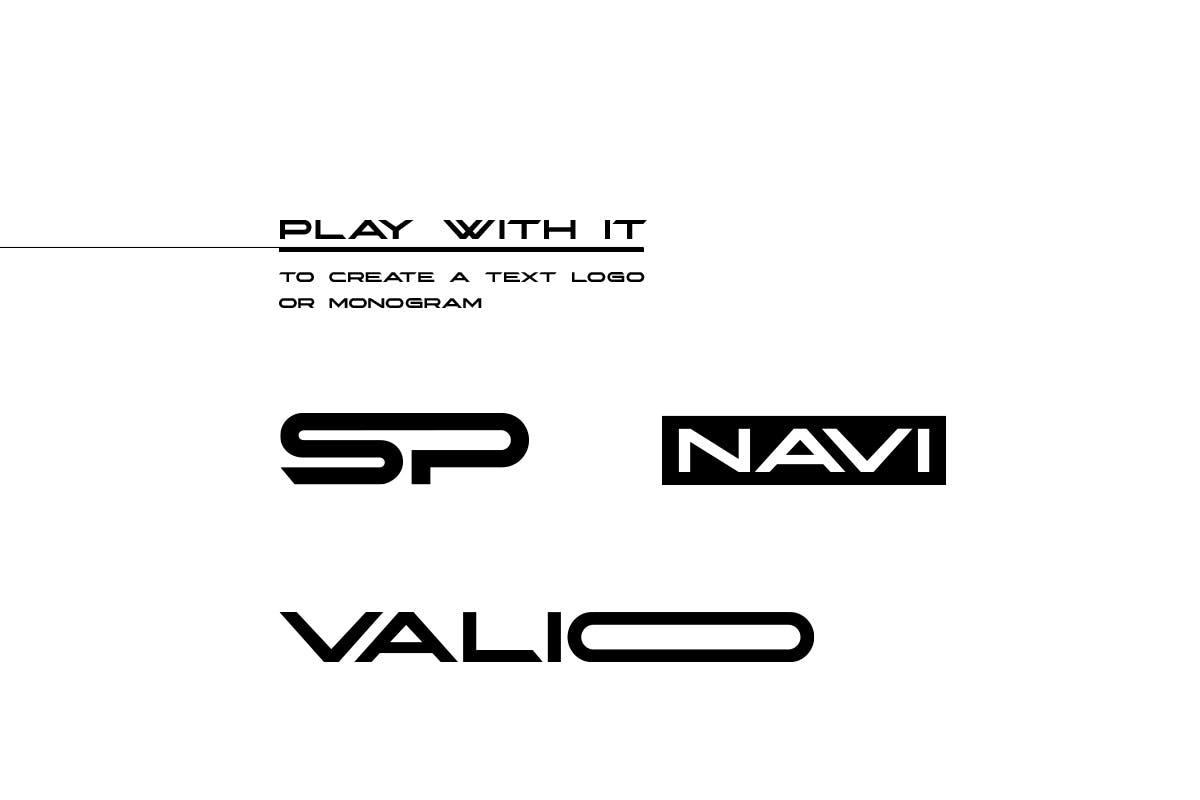 未来高科技风格无衬线字体素材 Ronix Font 设计素材 sucaiwan.com