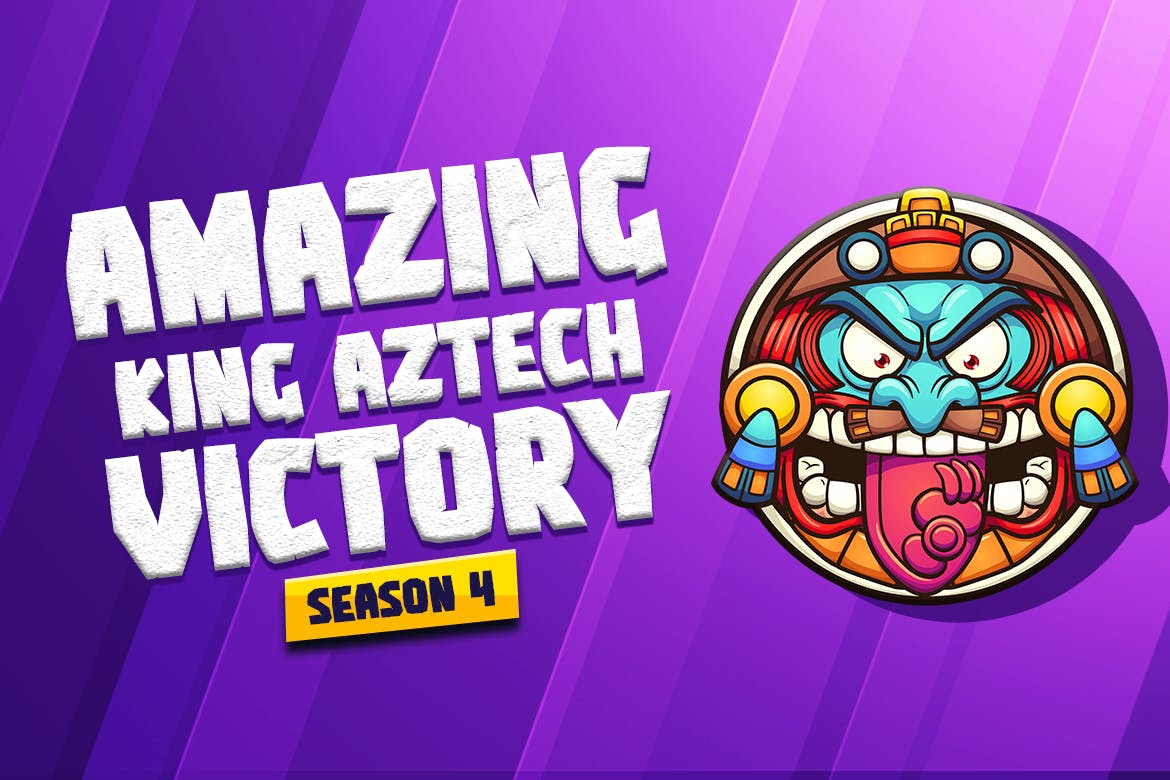 卡通游戏无衬线字体素材 Aztech – Ethnic Gaming Font 设计素材 sucaiwan.com