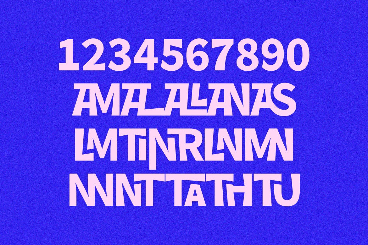 连字无衬线英文字体素材 Maltue Experimental Display 设计素材 sucaiwan.com