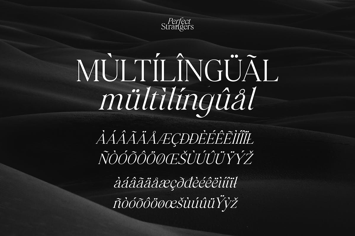 优雅斜体衬线字体素材 Perfect Strangers I Display Elegant serif Italics 设计素材 sucaiwan.com