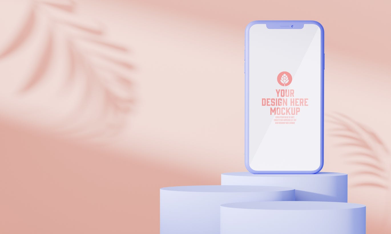 抽象背景苹果设备屏幕样机图psd素材 Abstract Background with Devices Mockup 样机素材 sucaiwan.com