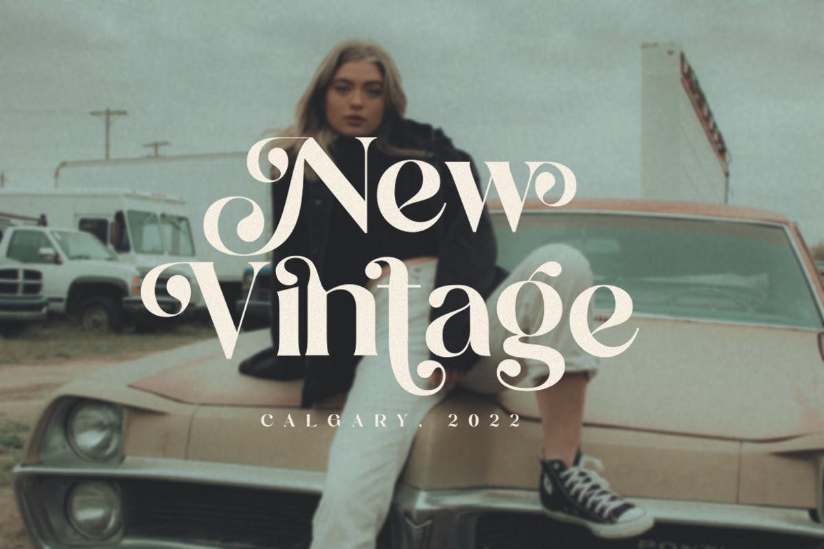 新款时尚衬线字体素材 Calgary | New Stylish Serif Font 设计素材 sucaiwan.com