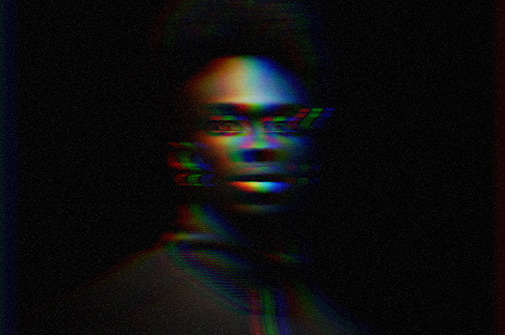 迷幻风梦境朦胧感故障颜色赛博朋克氛围PSD样机模板 样机素材 sucaiwan.com