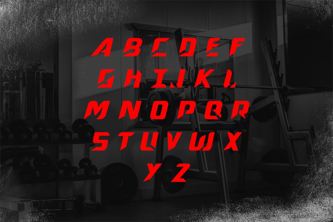 现代粗体显示字体 SirTecno Font 设计素材 sucaiwan.com
