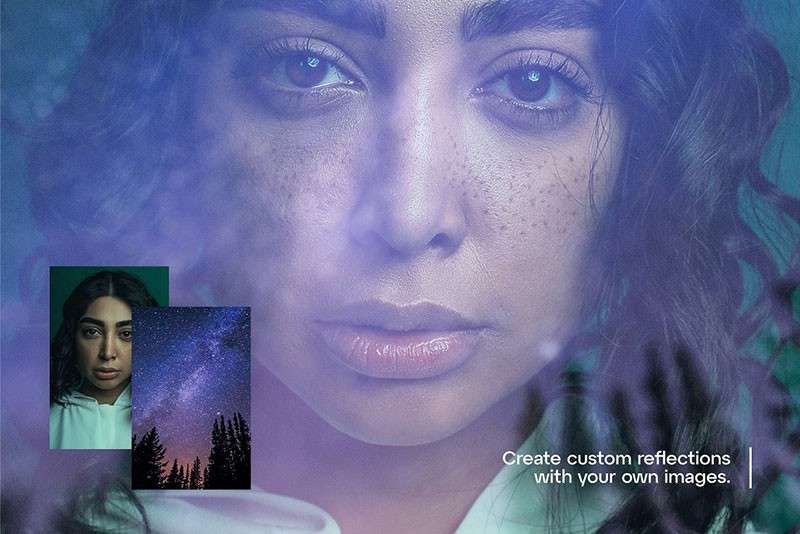 真实的玻璃反光效果PS图层样式 插件预设 sucaiwan.com