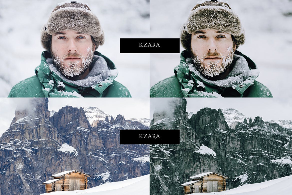 冬季绿色滤镜LR调色预设下载 Lightroom Presets – Winter Green 插件预设 sucaiwan.com